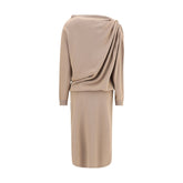 Wool long dress